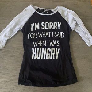 Logo 3/4 sleeve top